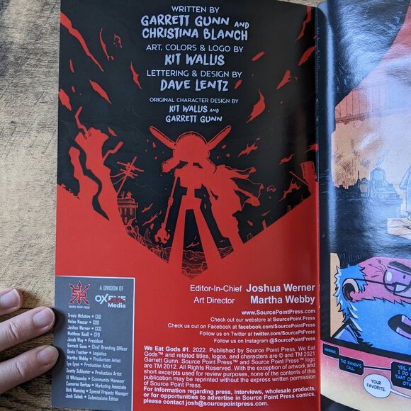 We Eat Gods #1 Comic Book Variant Foil Cover - Picture 3 of 5